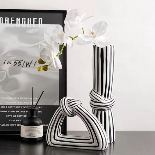 Bow Tie Decorative Vase Set