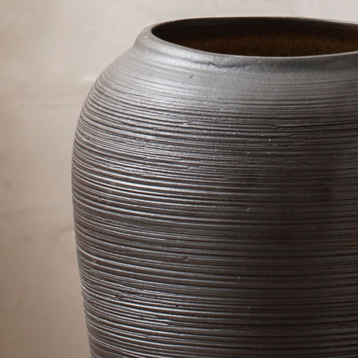 Glazed ceramic vase
