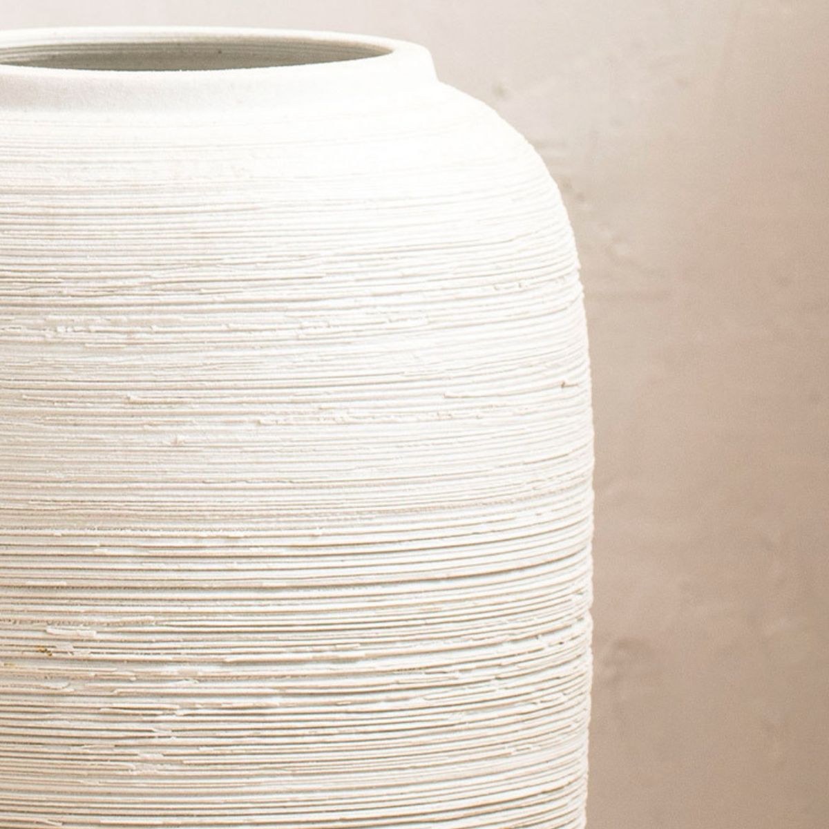 White ceramic tall vase