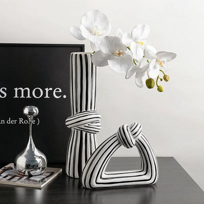 Bow Tie Decorative Vase Set