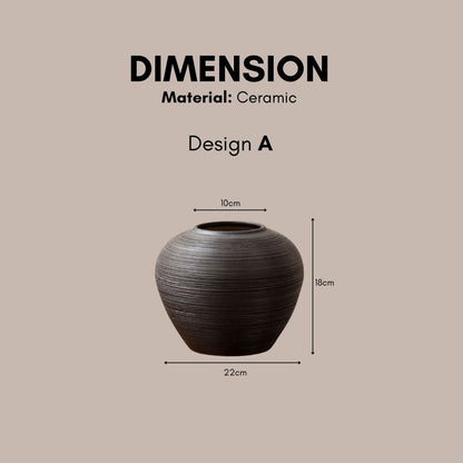Glazed ceramic vase