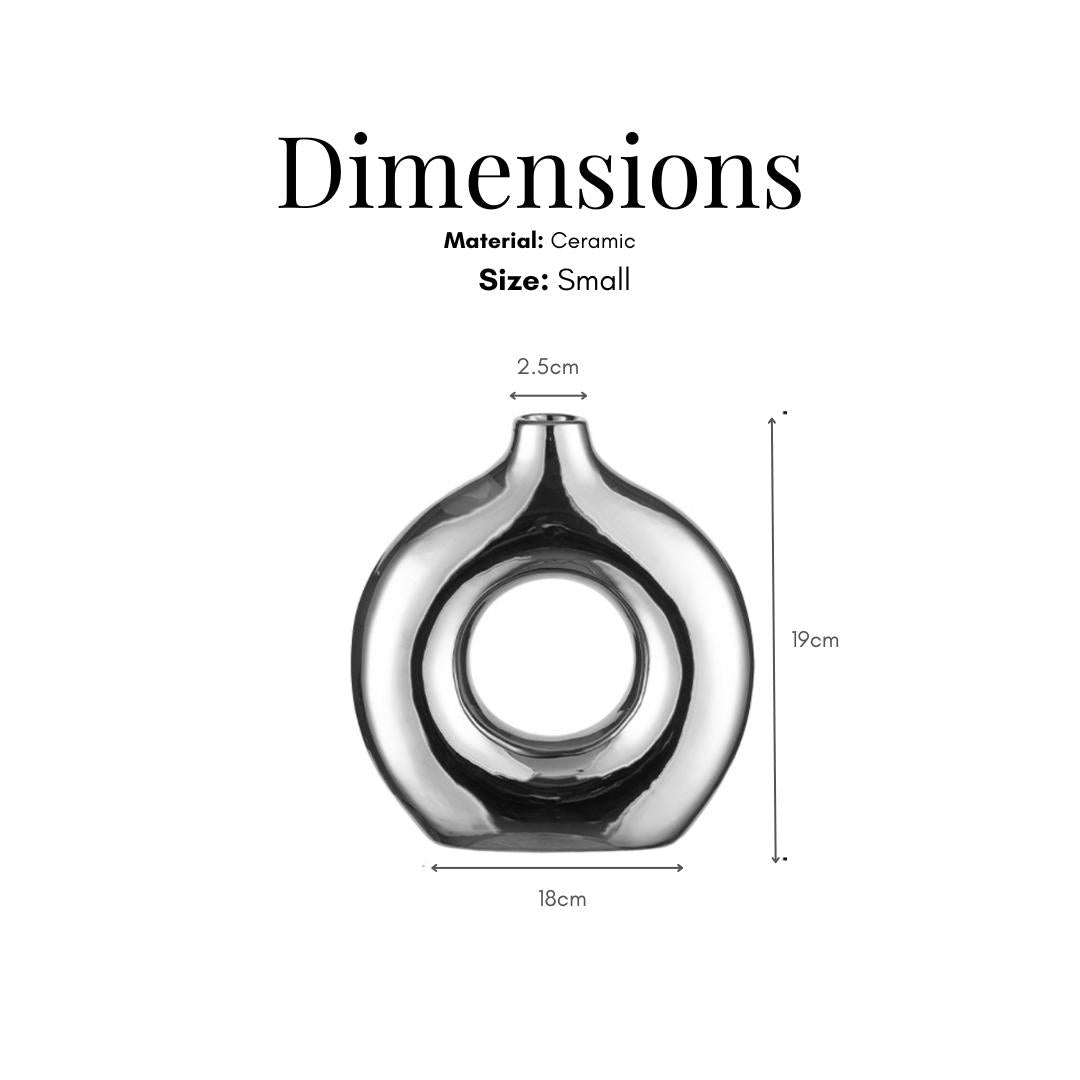 Designer Ring Ceramic Vase