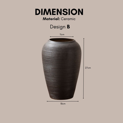 Glazed ceramic vase